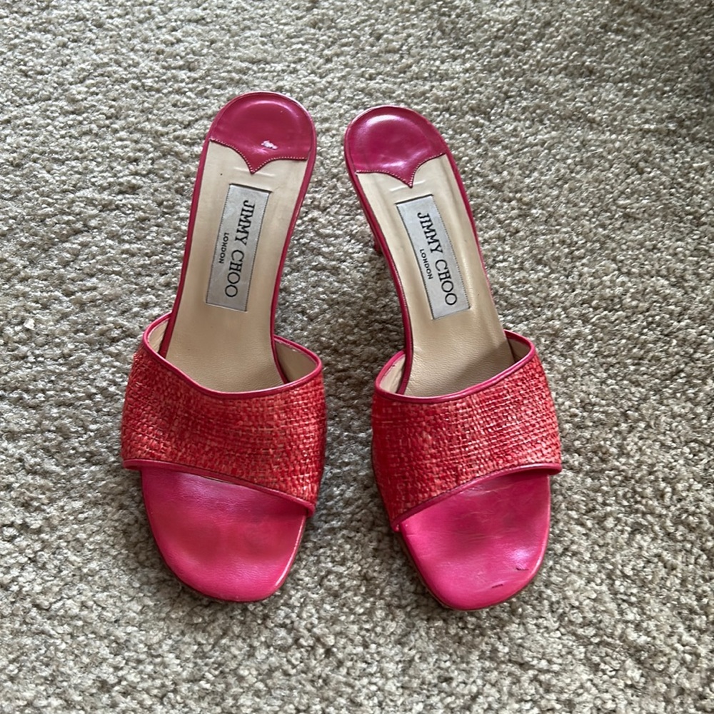 Pink Jimmy Choo heels